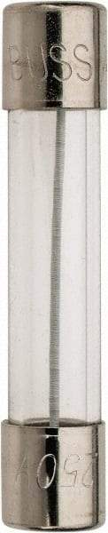 Cooper Bussmann - 250 VAC, 32 VDC, 0.06 Amp, Time Delay Miniature Glass Fuse - 1-1/4" OAL, 1/4" Diam - Industrial Tool & Supply