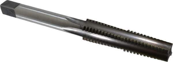 Made in USA - 1-1/4 - 5, Left Hand Thread, 5-1/4" Thread Length, Acme Thread Tap - 4 Flutes, Spiral Flute, 11-1/8" Overall Length, 2G Class of Fit, Plug Chamfer - Exact Industrial Supply