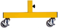 Made in USA - Aluminum and Steel Frame Caster Feet - Safety Yellow - Industrial Tool & Supply