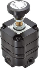 ARO/Ingersoll-Rand - 1/4 NPT Port, 14 CFM, Zinc Precision Constant Bleed Regulator - 2 to 120 psi Range, 150 Max psi Supply Pressure, 1/4" Gauge Port Thread, 2.12" Wide x 4.55" High - Industrial Tool & Supply