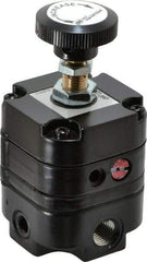 ARO/Ingersoll-Rand - 1/4 NPT Port, 14 CFM, Zinc Precision Constant Bleed Regulator - 2 to 60 psi Range, 150 Max psi Supply Pressure, 1/4" Gauge Port Thread, 2.12" Wide x 4.55" High - Industrial Tool & Supply