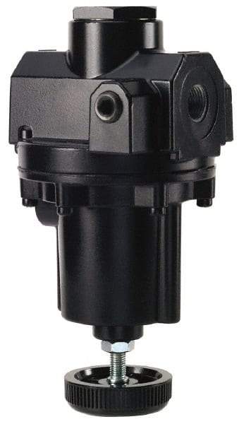 ARO/Ingersoll-Rand - 3/4 NPT Port, 200 CFM, Zinc Diaphragm Operated Regulator - 0 to 60 psi Range, 400 Max psi Supply Pressure, 1/4" Gauge Port Thread, 3.62" Wide x 7.2" High - Industrial Tool & Supply