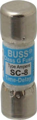 Cooper Bussmann - 170 VDC, 600 VAC, 8 Amp, Time Delay Size Rejecting/NonRejecting Fuse - Fuse Holder Mount, 1-5/16" OAL, 10 at DC, 100 at AC (RMS) kA Rating, 13/32" Diam - Industrial Tool & Supply