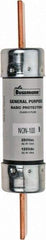 Cooper Bussmann - 125 VDC, 250 VAC, 100 Amp, Fast-Acting General Purpose Fuse - Bolt-on Mount, 5-7/8" OAL, 10 (RMS Symmetrical) kA Rating, 1-1/16" Diam - Industrial Tool & Supply