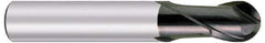 OSG - 3mm Diam, 4.5mm LOC, 2 Flute Solid Carbide Ball End Mill - TiAlN Finish, Single End, 50mm OAL, 6mm Shank Diam, Spiral Flute - Industrial Tool & Supply