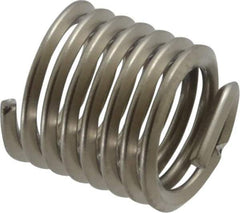 Recoil - 7/16-14 UNC, 0.656" OAL, Free Running Helical Insert - 7-3/8 Free Coils, Tanged, Stainless Steel, 1-1/2D Insert Length - Industrial Tool & Supply