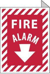NMC - Fire Alarm, Aluminum Fire Sign - 9" Wide x 12" High - Industrial Tool & Supply