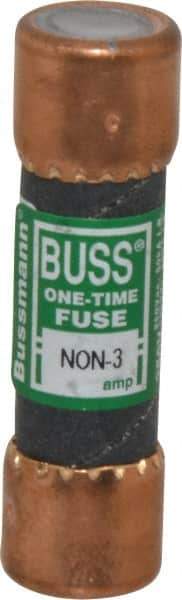 Cooper Bussmann - 125 VDC, 250 VAC, 3 Amp, Fast-Acting General Purpose Fuse - Fuse Holder Mount, 50.8mm OAL, 50 at AC/DC kA Rating, 9/16" Diam - Industrial Tool & Supply