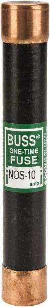 Cooper Bussmann - 600 VAC, 10 Amp, Fast-Acting General Purpose Fuse - Fuse Holder Mount, 127mm OAL, 50 at AC/DC kA Rating, 13/16" Diam - Industrial Tool & Supply
