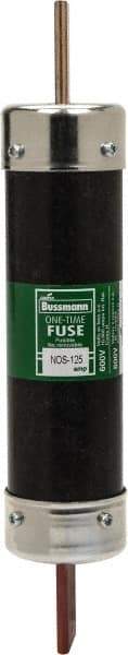 Cooper Bussmann - 600 VAC, 125 Amp, Fast-Acting General Purpose Fuse - Bolt-on Mount, 9-5/8" OAL, 10 (RMS Symmetrical) kA Rating, 1-13/16" Diam - Industrial Tool & Supply