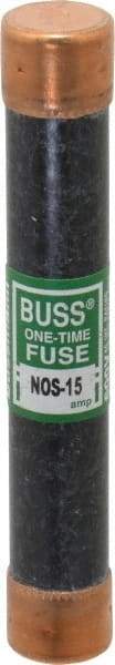 Cooper Bussmann - 600 VAC, 15 Amp, Fast-Acting General Purpose Fuse - Fuse Holder Mount, 127mm OAL, 50 at AC/DC kA Rating, 13/16" Diam - Industrial Tool & Supply