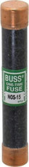 Cooper Bussmann - 600 VAC, 15 Amp, Fast-Acting General Purpose Fuse - Fuse Holder Mount, 127mm OAL, 50 at AC/DC kA Rating, 13/16" Diam - Industrial Tool & Supply