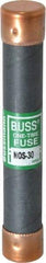 Cooper Bussmann - 600 VAC, 30 Amp, Fast-Acting General Purpose Fuse - Fuse Holder Mount, 127mm OAL, 50 at AC/DC kA Rating, 13/16" Diam - Industrial Tool & Supply