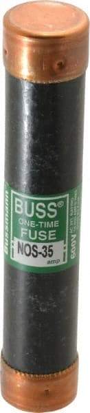 Cooper Bussmann - 600 VAC, 35 Amp, Fast-Acting General Purpose Fuse - Fuse Holder Mount, 5-1/2" OAL, 50 at AC/DC kA Rating, 1-1/16" Diam - Industrial Tool & Supply