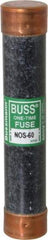 Cooper Bussmann - 600 VAC, 60 Amp, Fast-Acting General Purpose Fuse - Fuse Holder Mount, 5-1/2" OAL, 50 at AC/DC kA Rating, 1-1/16" Diam - Industrial Tool & Supply