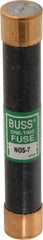 Cooper Bussmann - 600 VAC, 7 Amp, Fast-Acting General Purpose Fuse - Fuse Holder Mount, 127mm OAL, 50 at AC/DC kA Rating, 13/16" Diam - Industrial Tool & Supply