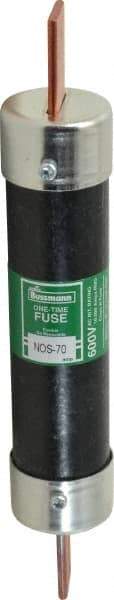 Cooper Bussmann - 600 VAC, 70 Amp, Fast-Acting General Purpose Fuse - Bolt-on Mount, 7-7/8" OAL, 10 (RMS Symmetrical) kA Rating, 1-5/16" Diam - Industrial Tool & Supply