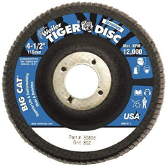 Weiler - Flap Disc - Phenolic Backing, Arbor Attaching System - Industrial Tool & Supply