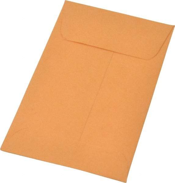 Quality Park - 4-1/4" Long x 2-1/2" Wide Gummed Flap Kraft Coin Envelope - 20 Lb Paper Weight - Industrial Tool & Supply