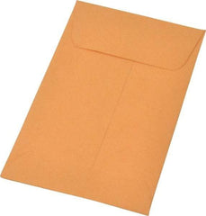 Quality Park - 4-1/4" Long x 2-1/2" Wide Gummed Flap Kraft Coin Envelope - 20 Lb Paper Weight - Industrial Tool & Supply