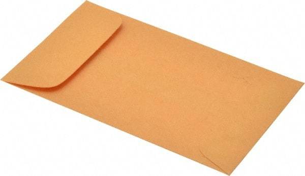 Quality Park - 4-1/4" Long x 2-1/2" Wide Gummed Flap Kraft Coin Envelope - 28 Lb Paper Weight - Industrial Tool & Supply