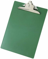 Saunders - 13 Inch Long x 9 Inch Wide x 1-3/4 Inch High, Clip Board - Green - Industrial Tool & Supply
