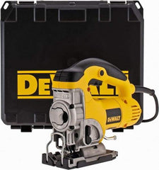 DeWALT - 6.5 Amp, 500 to 3,100 SPM, 1 Inch Stroke Length, Electric Jigsaw - 120V, 45° Cutting Angle - Industrial Tool & Supply