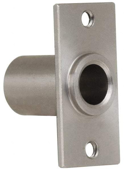 Gibraltar - 5/16" Pin Diam, #6-32 Mounting Hole, Rectangle Flange, Stainless Steel Quick Release Pin Receptacle - 1" Between Mount Hole Center, 0.783" Depth, 15/32" Diam, Grade 303 - Industrial Tool & Supply