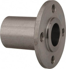 Gibraltar - 1/2" Pin Diam, #10-32 Mounting Hole, Round Flange, Stainless Steel Quick Release Pin Receptacle - 1-1/8" Between Mount Hole Center, 1.195" Depth, 3/4" Diam, Grade 303 - Industrial Tool & Supply