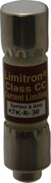 Cooper Bussmann - 600 VAC, 30 Amp, Fast-Acting General Purpose Fuse - Fuse Holder Mount, 1-1/2" OAL, 200 at AC (RMS) kA Rating, 13/32" Diam - Industrial Tool & Supply