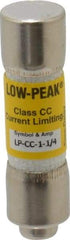 Cooper Bussmann - 300 VDC, 600 VAC, 1.25 Amp, Time Delay General Purpose Fuse - Fuse Holder Mount, 1-1/2" OAL, 20 at DC, 200 at AC (RMS) kA Rating, 13/32" Diam - Industrial Tool & Supply