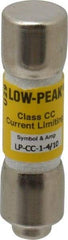 Cooper Bussmann - 300 VDC, 600 VAC, 1.4 Amp, Time Delay General Purpose Fuse - Fuse Holder Mount, 1-1/2" OAL, 20 at DC, 200 at AC (RMS) kA Rating, 13/32" Diam - Industrial Tool & Supply
