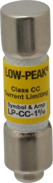 Cooper Bussmann - 300 VDC, 600 VAC, 1.6 Amp, Time Delay General Purpose Fuse - Fuse Holder Mount, 1-1/2" OAL, 20 at DC, 200 at AC (RMS) kA Rating, 13/32" Diam - Industrial Tool & Supply