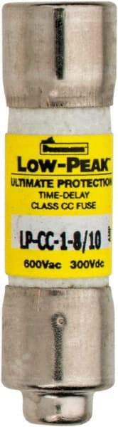 Cooper Bussmann - 300 VDC, 600 VAC, 1.8 Amp, Time Delay General Purpose Fuse - Fuse Holder Mount, 1-1/2" OAL, 20 at DC, 200 at AC (RMS) kA Rating, 13/32" Diam - Industrial Tool & Supply