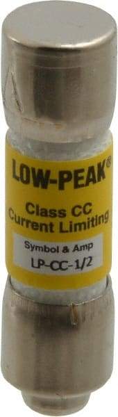 Cooper Bussmann - 300 VDC, 600 VAC, 0.5 Amp, Time Delay General Purpose Fuse - Fuse Holder Mount, 1-1/2" OAL, 20 at DC, 200 at AC (RMS) kA Rating, 13/32" Diam - Industrial Tool & Supply