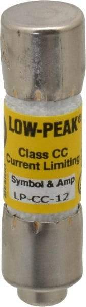 Cooper Bussmann - 150 VDC, 600 VAC, 12 Amp, Time Delay General Purpose Fuse - Fuse Holder Mount, 1-1/2" OAL, 20 at DC, 200 at AC (RMS) kA Rating, 13/32" Diam - Industrial Tool & Supply