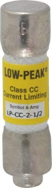 Cooper Bussmann - 300 VDC, 600 VAC, 2.5 Amp, Time Delay General Purpose Fuse - Fuse Holder Mount, 1-1/2" OAL, 20 at DC, 200 at AC (RMS) kA Rating, 13/32" Diam - Industrial Tool & Supply