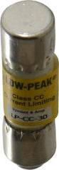 Cooper Bussmann - 300 VDC, 600 VAC, 30 Amp, Time Delay General Purpose Fuse - Fuse Holder Mount, 1-1/2" OAL, 20 at DC, 200 at AC (RMS) kA Rating, 13/32" Diam - Industrial Tool & Supply