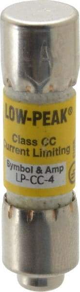 Cooper Bussmann - 150 VDC, 600 VAC, 4 Amp, Time Delay General Purpose Fuse - Fuse Holder Mount, 1-1/2" OAL, 20 at DC, 200 at AC (RMS) kA Rating, 13/32" Diam - Industrial Tool & Supply
