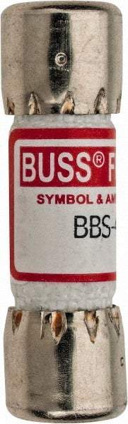 Cooper Bussmann - 600 VAC, 0.4 Amp, Fast-Acting General Purpose Fuse - Fuse Holder Mount, 1-3/8" OAL, 10 at AC kA Rating, 13/32" Diam - Industrial Tool & Supply