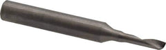 Onsrud - 1/8" Cutting Diam x 1/2" Length of Cut, 1 Flute, Upcut Spiral Router Bit - Uncoated, Right Hand Cut, Solid Carbide, 2" OAL x 1/4" Shank Diam, Single Edge, 22° Helix Angle - Industrial Tool & Supply