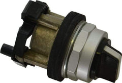 Eaton Cutler-Hammer - 30-1/2mm Mount Hole, 2 Position, Knob Operated, Selector Switch Only - Black, Maintained (MA) - Maintained (MA), Nonilluminated, Oil and Watertight - Industrial Tool & Supply