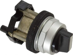 Eaton Cutler-Hammer - 30-1/2mm Mount Hole, 3 Position, Knob Operated, Selector Switch Only - Black, Maintained (MA) - Maintained (MA) - Maintained (MA), Nonilluminated, Oil and Watertight - Industrial Tool & Supply