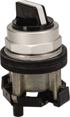 Eaton Cutler-Hammer - 30-1/2mm Mount Hole, 2 Position, Knob Operated, Selector Switch Only - Black, Maintained (MA) - Momentary (MO), Nonilluminated, Oil and Watertight - Industrial Tool & Supply