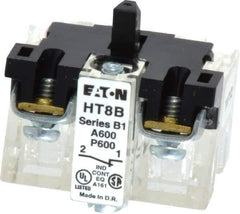 Eaton Cutler-Hammer - NC, 1 to 500 mA, Electrical Switch Contact Block - 5 to 28 Volt, 30-1/2mm Hole, For Use with Indicating Lights, Pushbuttons - Industrial Tool & Supply