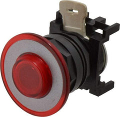 Eaton Cutler-Hammer - Pushbutton Switch Operator - Red, Round Button, Illuminated - Industrial Tool & Supply