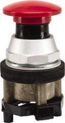 Eaton Cutler-Hammer - 30.5mm Mount Hole, 30.5mm Extended Mushroom Head, Pushbutton Switch Only - Round, Red Pushbutton, Nonilluminated, Momentary (MO), Corrosion Resistant, Oiltight & Watertight - Industrial Tool & Supply