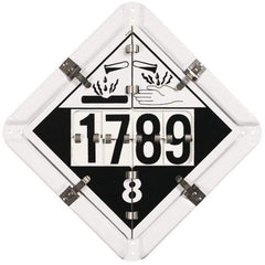 NMC - DOT Flip Placards Type: Combination Number of Legends: 5 - Industrial Tool & Supply