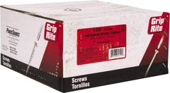 Value Collection - #6, 1-5/8" OAL, Phillips Drive Bugle Head, Steel Drywall Screws - Black Phosphate Finish, Grade 1018 - Industrial Tool & Supply