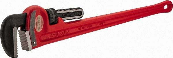 Ridgid - 36" Cast Iron & Steel Straight Pipe Wrench - 5" Pipe Capacity - Industrial Tool & Supply